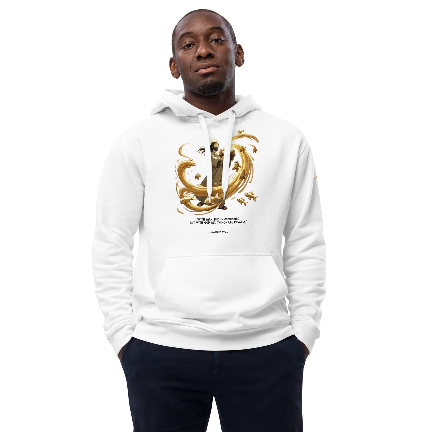 Fishes and Loaves - Premium Hoodie (White Edition)