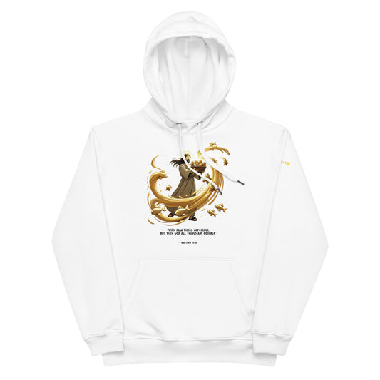 Fishes and Loaves - Premium Hoodie (White Edition)