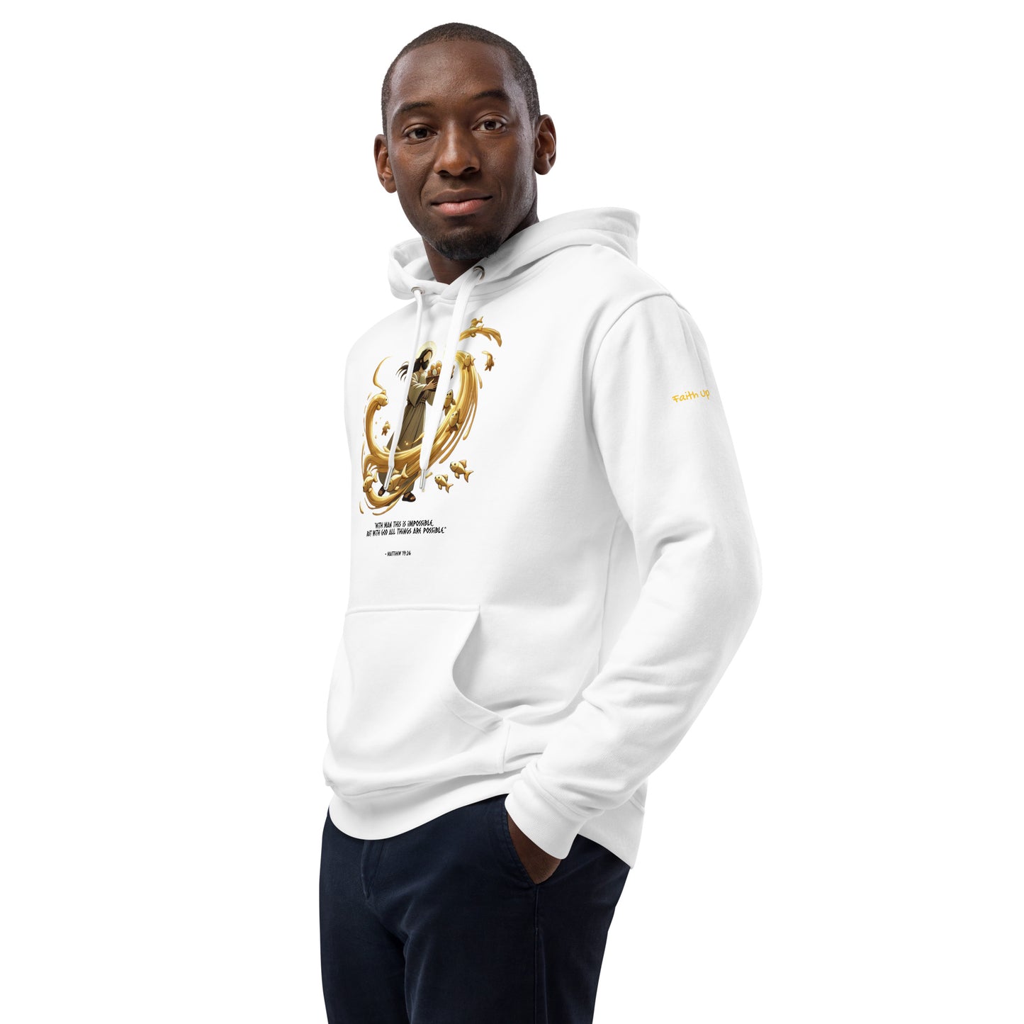 Fishes and Loaves - Premium Hoodie (White Edition)