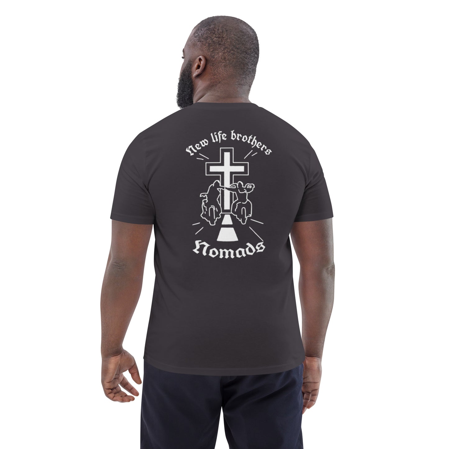 New Life Brothers - New Exklusives Biker-T-Shirt für echte Brüder (White Edition)