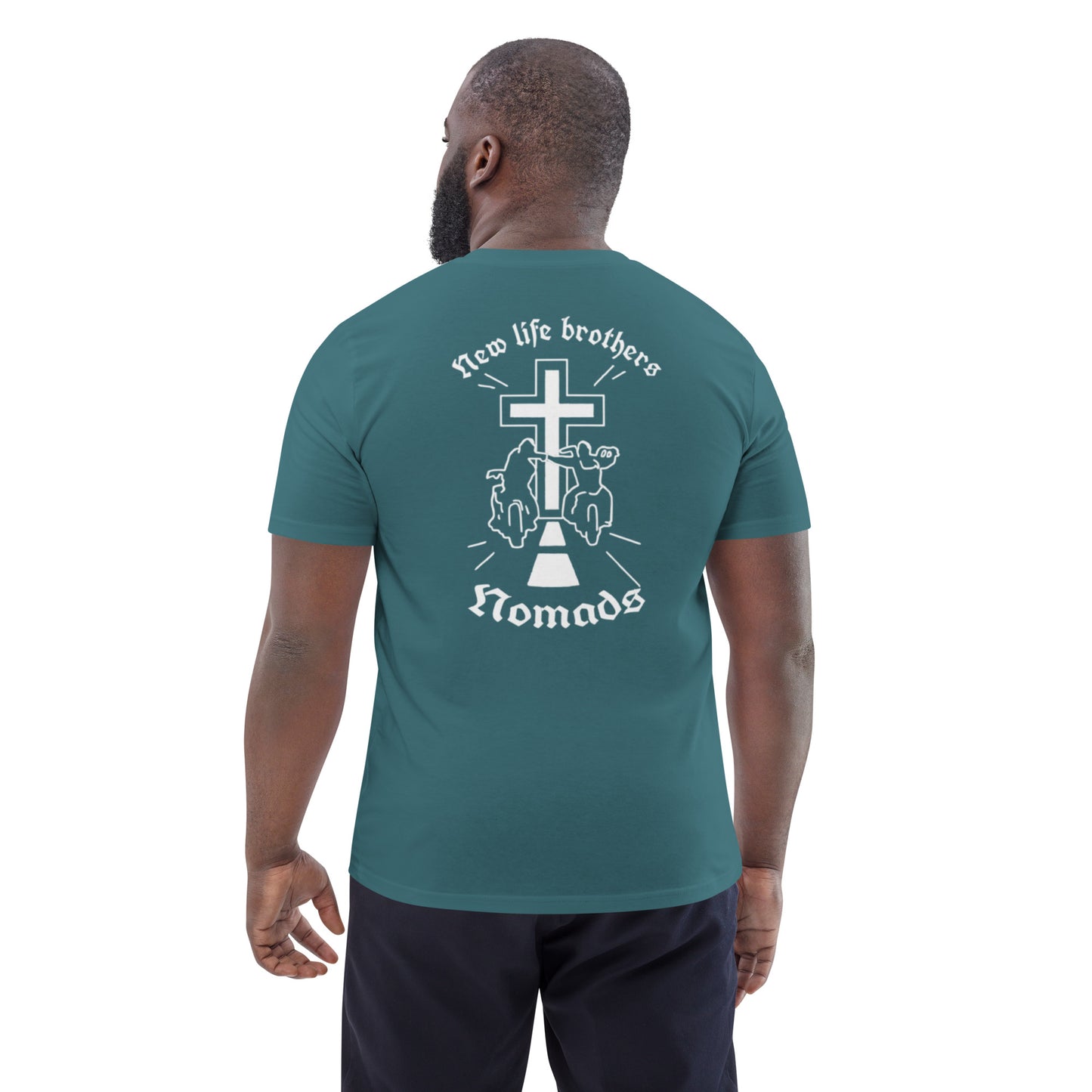 New Life Brothers - New Exklusives Biker-T-Shirt für echte Brüder (White Edition)